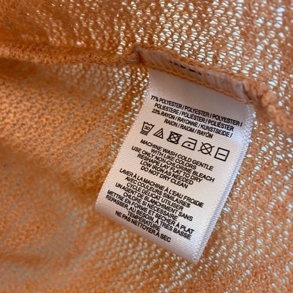 Free People Beach Nani Knit Peach Top Sz XS - Picture 8 of 8